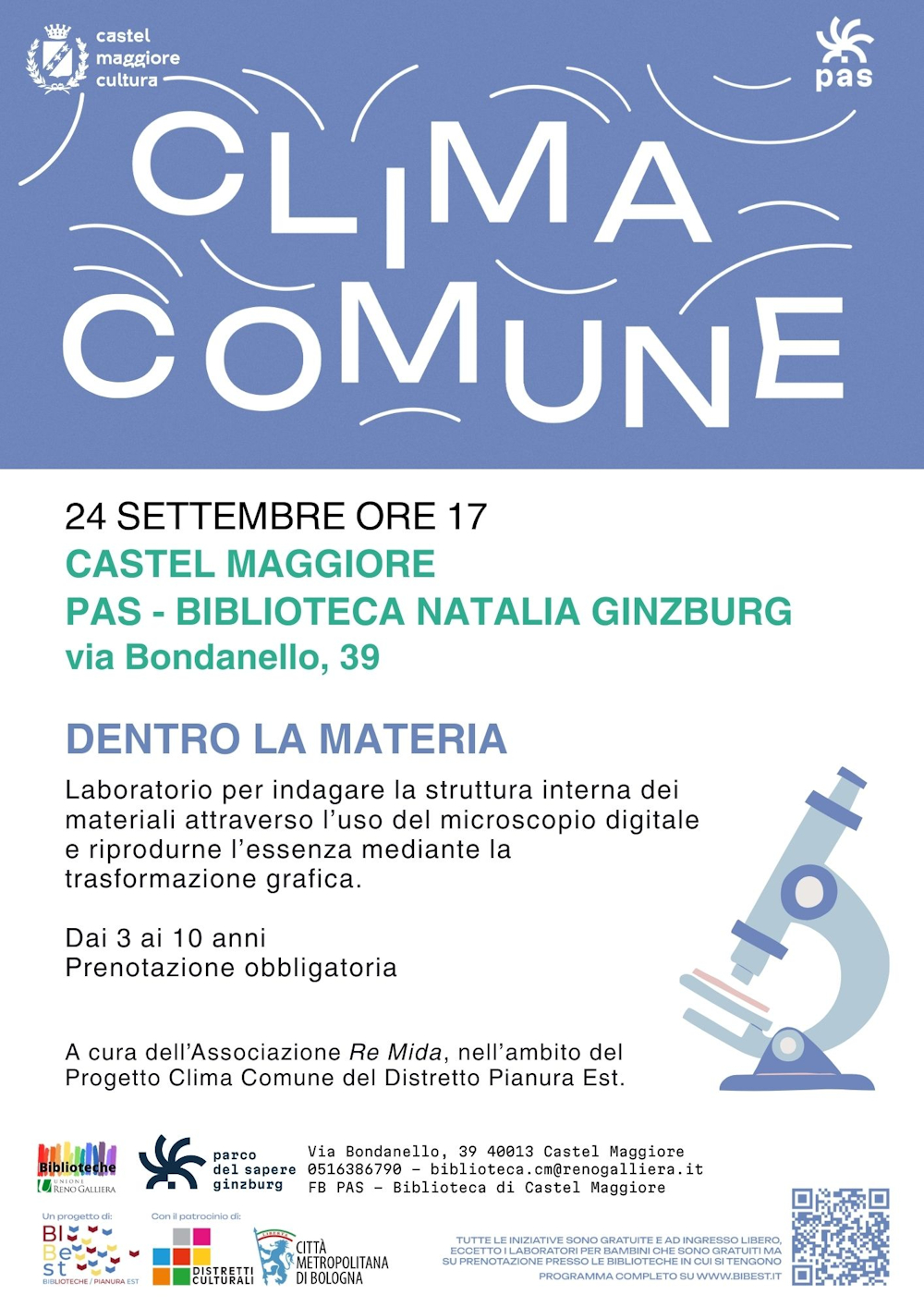 Locandina descrittiva dell'evento