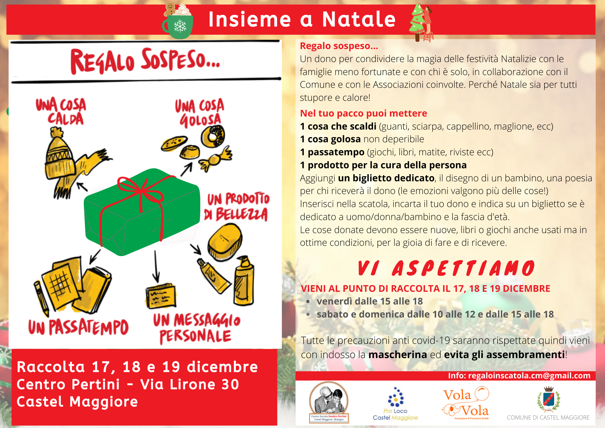 Natale solidale con il regalo sospeso