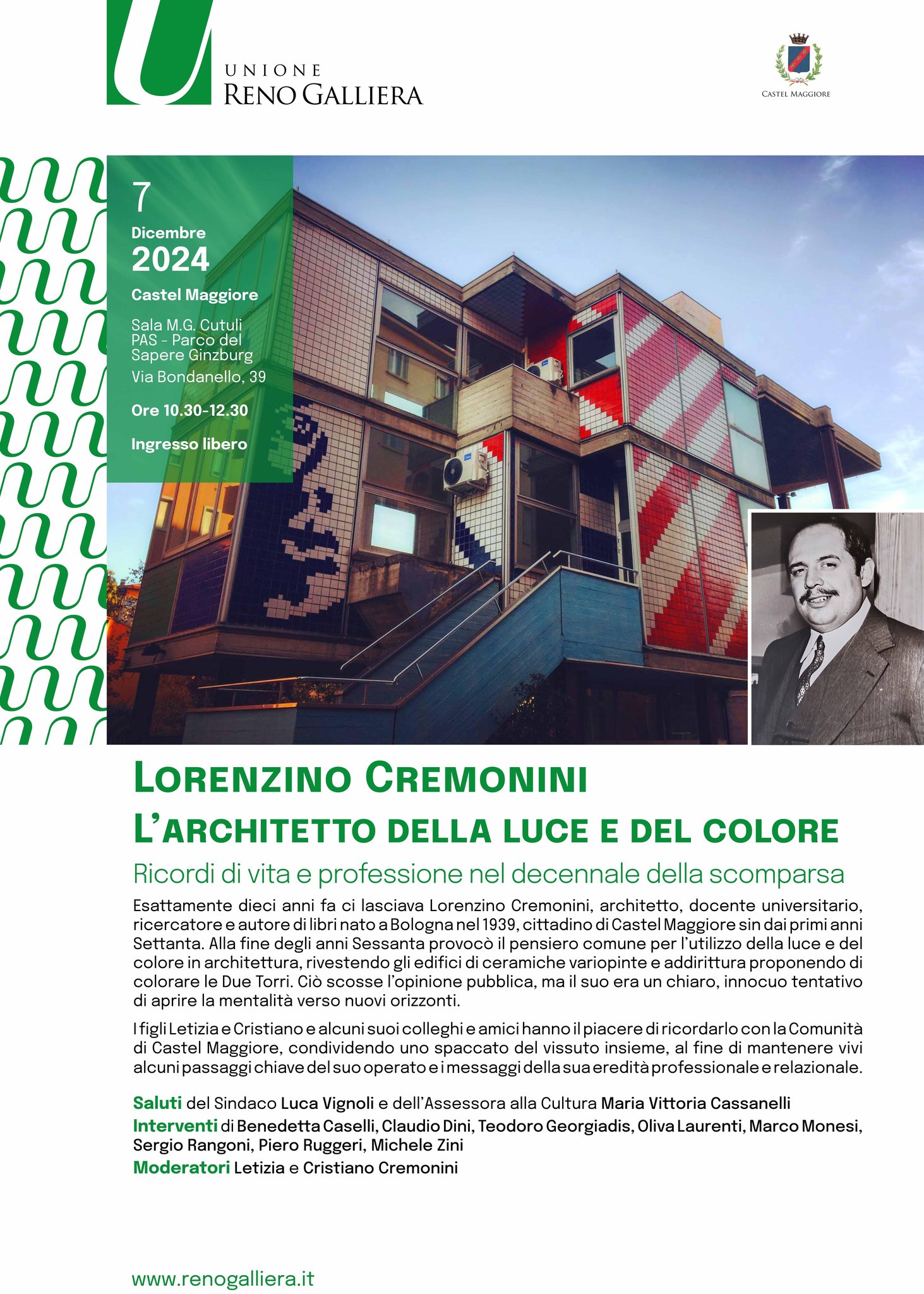 Lorenzino Cremonini. L’architetto della luce e del colore